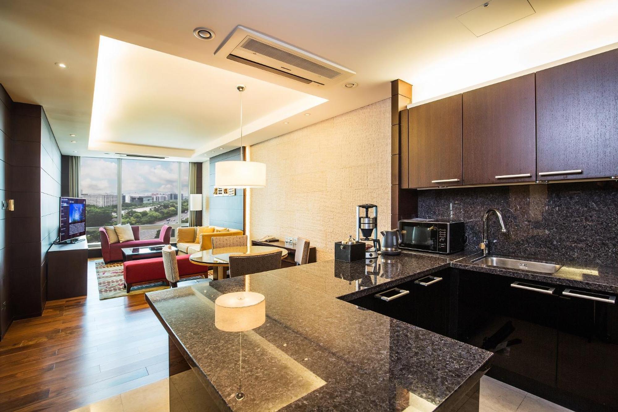 Marriott Executive Apartment Seul Dış mekan fotoğraf
